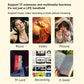 Handheld game console feature icons: music, video, picture, TF card, e-book