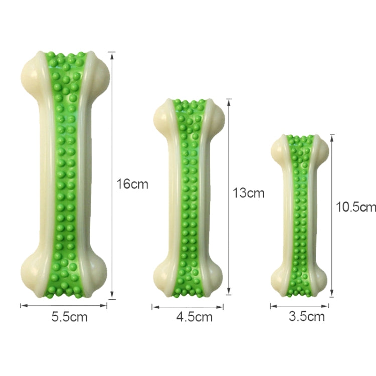 Nylon dog chew bone toy set with three sizes: small, medium, and large