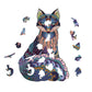 Fox Wooden Alien Puzzle Irregular Three-Dimensional Animal Puzzle, Size:, S, M, L