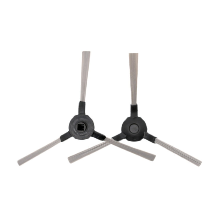 Robot vacuum side brush set with 2 gray bases and white bristles