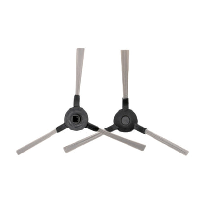 Robot vacuum side brush set with 2 gray bases and white bristles