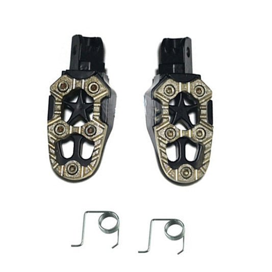 Motorcycle Modified Aluminum Alloy Foot Pedal Accessories, Red, Black, Silver, Blue, Yellow, Orange, Purple