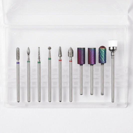 Tungsten Steel Alloy Nail Art Polished Head Set Grinding Machine Drain Brush Dead Polishing Tool, ZH01, ZH02, ZH03, ZH04, ZH05, ZH06, ZH07