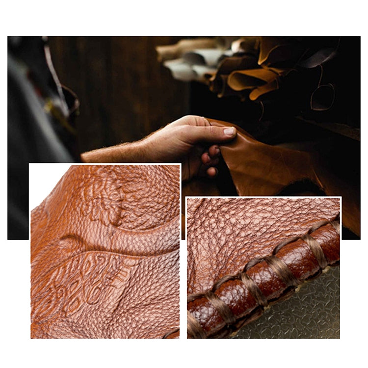 Leather slipper craftsmanship details showing textured grain and stitched seams