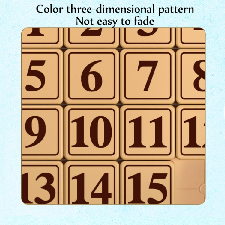 Close-up of beige puzzle tiles with bold dark numbers and rounded corners