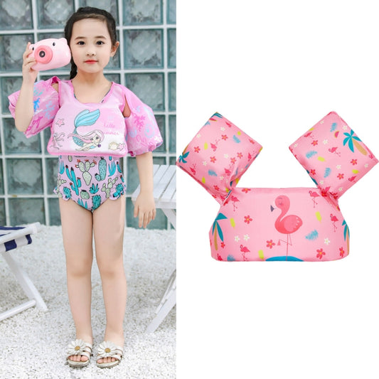 Children Swimming Foam Arm Ring Baby Swimming Equipment Floating Ring Water Sleeve Buoyancy Vest, Pink Flamingo, Pink Swan, Blue Dolphin, Blue Starfish, Purple Dog, Yellow Duck, Blue Whale, Green Bee, Blue Shark, Blue Crab, Blue Elephant, Pink Mermaid ...