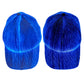 LED fiber optic luminous caps, blue light, two matching hats