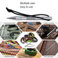 Marlin spike rope needle weaving tool with cord shown with multiple DIY craft uses