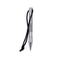 Silver marlin spike rope needle bracelet weaving tool with lanyard and pointed metal tip