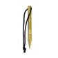 Gold marlin spike rope needle bracelet weaving tool with lanyard and pointed metal tip