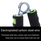 2 PCS Home Fitness Finger Exercise Spring Type A Grip With Foam Handle, 2 PCS Black Green