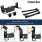 ISOFIX seat bracket with two belt straps and four black connector blocks