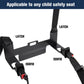ISOFIX and LATCH interface child seat anchor bracket with belt straps and latches