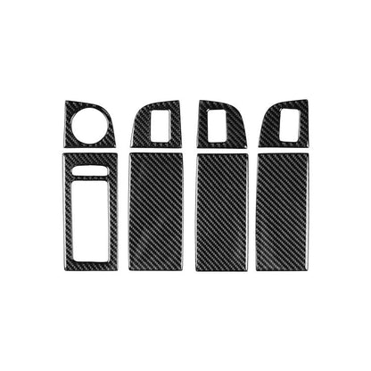 For 2017-2021 Skoda Octavia Left-Hand Drive 8pcs /Set Window Switch Panel Sticker, Left-Hand Drive