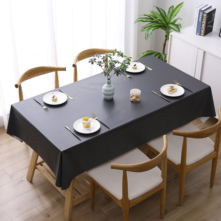 Black PVC waterproof disposable tablecloth, square table covering