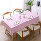 Pink PVC waterproof disposable tablecloth, square table covering