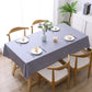 PVC waterproof disposable tablecloth in light gray, rectangular table covering