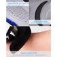 Gray cycling gloves with vent holes and padded anti-slip palm grips