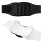 Male dog sanitary belt pants with elastic waistband, black and white color options