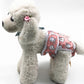 Dog estrus anti-harassment pants on small dog; pink rabbit print