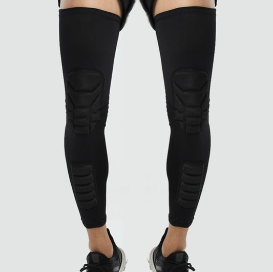 A Pair  Extended Sports Knee Pads Thigh and Calf Cover Outdoor Climbing Football Basketball Riding Protective Gear, M (Black), L (Black), XL (Black), M (White), L  (White), XL (White), M (Red), L (Red), XL (Red), M (Blue), L  (Blue), XL  (Blue)