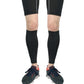 Black compression calf sleeves, breathable athletic protective pair