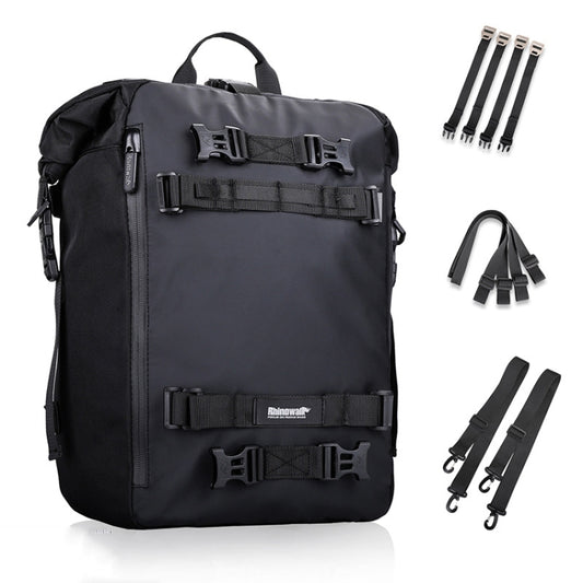 Rhinowalk Multi-Function Motorcycle Rear Seat Bag Combination Rear Shelf Pannier, Black 10L, Yellow 10L, Black 20L, Yellow 20L, Black 30L, Yellow 30L