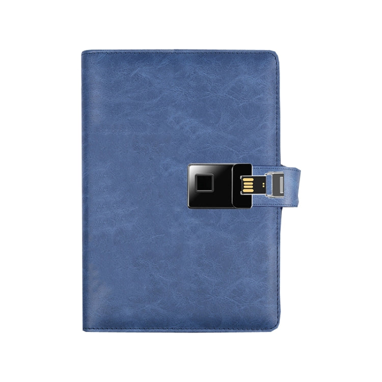 A5 Multi-Function Fingerprint Unlocking Notebook Can Record 10 Fingerprints, Fingerprint Lock + 16G U Disk, Only With Fingerprint Lock