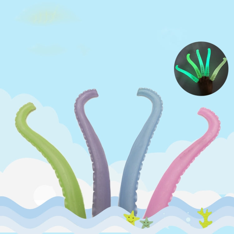 Assorted octopus tentacle finger covers with multiple pastel tentacles standing upright