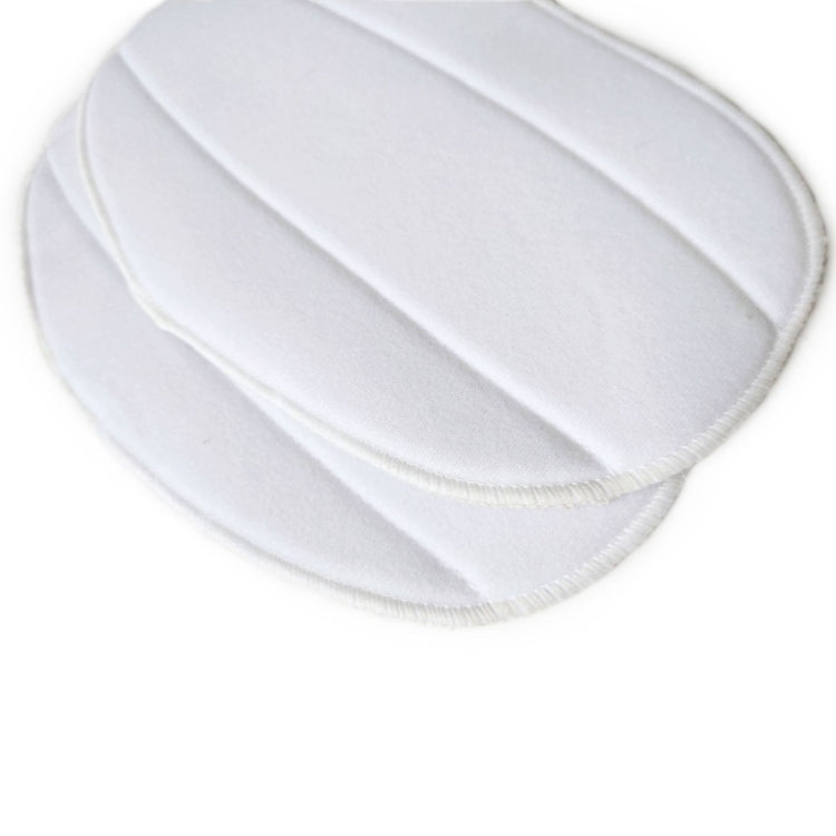 White microfiber steam mop cloth pad, oval