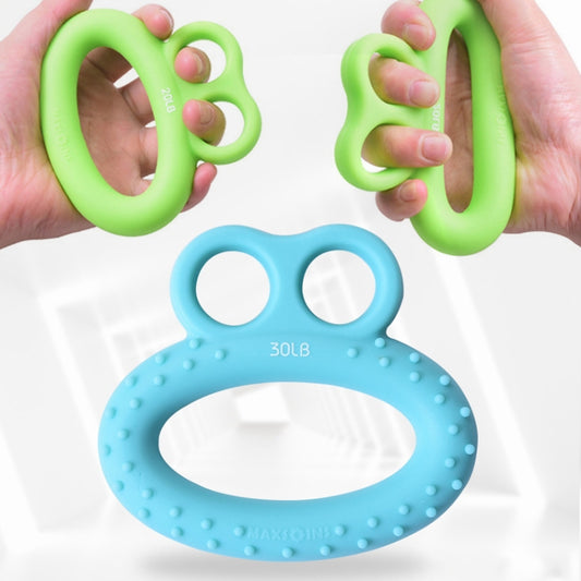 MAXSOINS MXO-DOUBLE-001 Frog Shape Finger Grip Training Device Finger Grip Ring, 20LB (Double-sided Green), 30LB (Double-sided Blue), 40LB (Double-sided Orange), 50LB (Double-sided Purple), 40LB (Bearded Grass Green), 20LB (Plane Green), 30LB (Plane Bl...