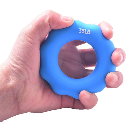 Silicone Finger Marks Grip Device Finger Exercise Grip Ring, Specification: 15LB (Green), 15LB (Green), 35LB (Blue), 55LB (Orange), 75LB (Purple), 95LB (Gray)