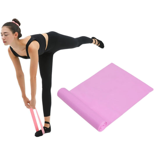 Latex Yoga Stretch Elastic Belt Hip Squat Resistance Band, Specification: 1500x150x0.35mm (Pure Cherry Pink), 1500x150x0.35mm (Pure Cherry Pink), 1500x150x0.35mm (Pure Red), 1500x150x0.35mm (Pure Blue), 1500x150x0.35mm (Pure Purple)                    ...