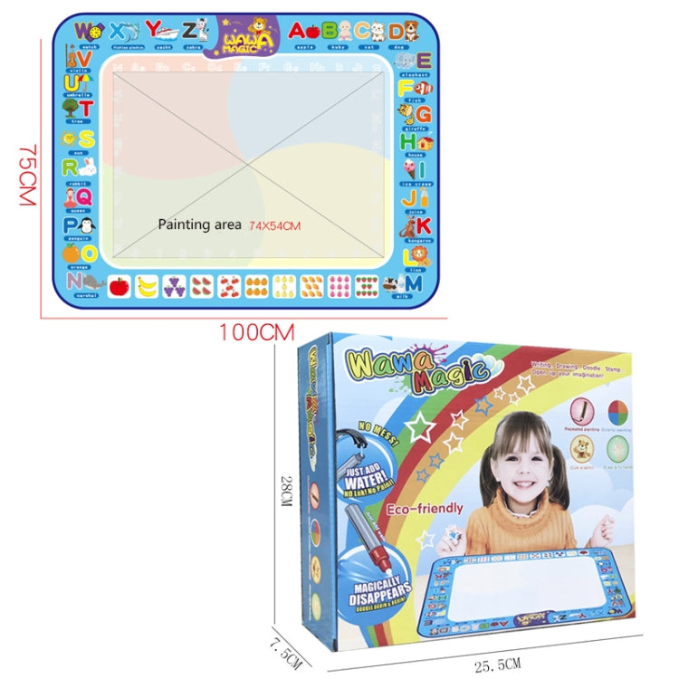 Children's water drawing canvas mat with size view and boxed gift set