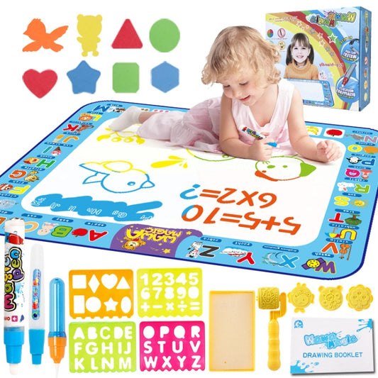 6613 Children Water Drawing Canvas Color Writing Magic Graffiti Mat, Size: 100 x 70cm, Style:, 2 Pens-Bagged, 2 Pens-Boxed, 3 Pens-Boxed