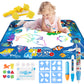 6614 Children Water Drawing Canvas Magic Graffiti Mat, Size: 100 x 80cm, Blue Version, New Version
