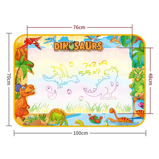 Children Luminous Magic Graffiti Water Drawing Mat, Size: 100 x 70cm, Style:, 2 Pens Set, Complete Set