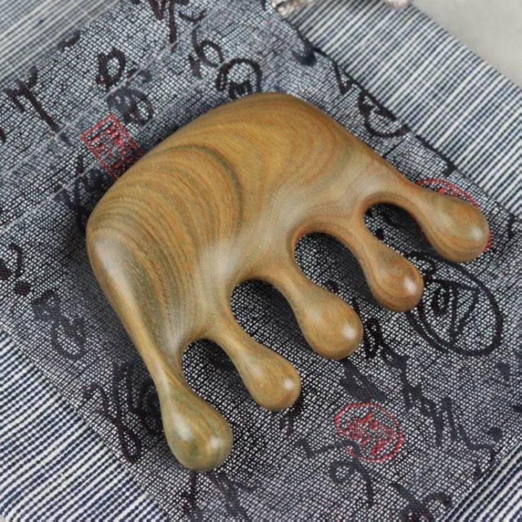 Green Sandalwood Massage Comb, 8x6cm