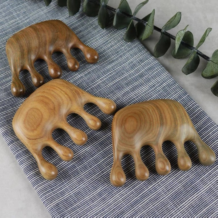 Green Sandalwood Massage Comb, 8x6cm