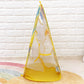 Blue and yellow ocean animal throwing sandbag tent toy with open mesh window and pole frame