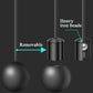 Skipping rope ball grips with removable heavy iron bead weights