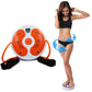 Orange electronic counting twisting waist disc with drawstring handles