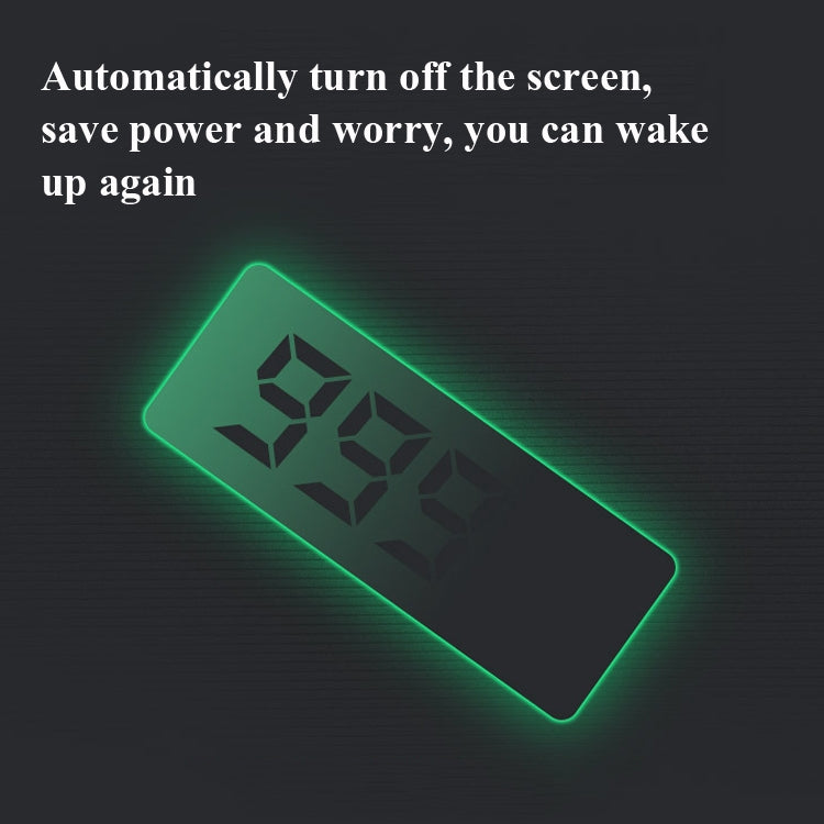 Electronic counting display on a waist twisting disc with green glow digits