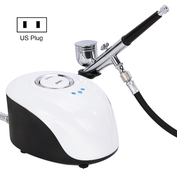 Oxygen facial nano spray device with US plug, chrome nozzle and refill bottle