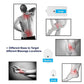 Pulse massager electrode pad set with different sizes for neck, back, shoulder, knee