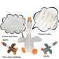 Plush goose dog toy with white fuzzy collar, orange beak and feet