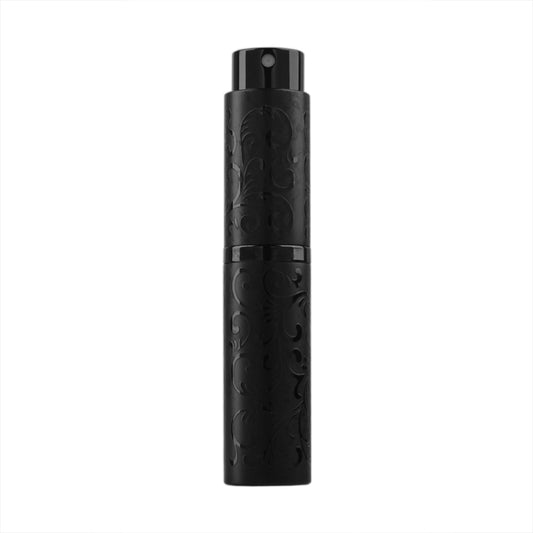 2 PCS Embossed Rotating Perfume Bottle Metal Discharge Bottle Sterilizing Alcohol Spray Bottle, 10ml