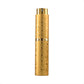 Golden embossed metal perfume spray bottle with twist-top nozzle, 10ml.