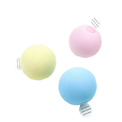 3pcs Funny Cat Toy Ball Simulation Animal Vocal Ball, EVA Material