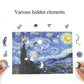 Irregular Wooden Puzzle Adult High Difficulty Creative Gift, The Starry Night
